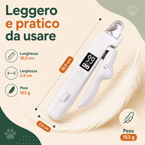 PawManiCare - Taglia unghie 2in1 LED