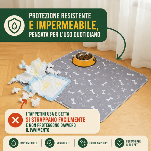 PawControl - Tappetino assorbente lavabile per cani