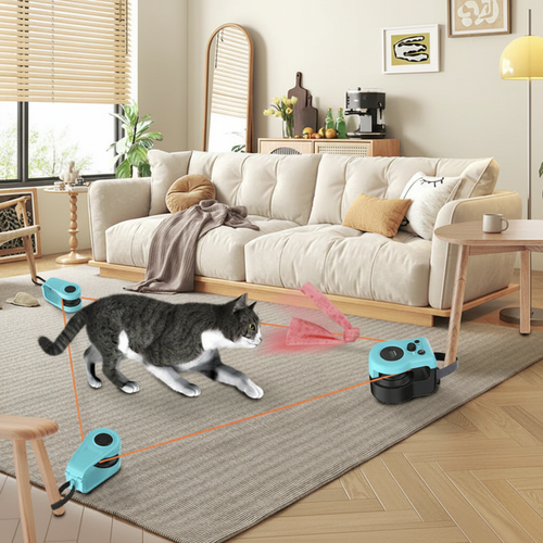 RunCat™ - Gioco interattivo con piuma rotante per gatti